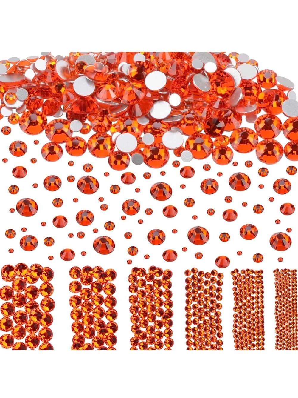 Red Rhinestones Light Siam 8000pc Set - Picture 6 of 8